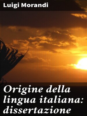 cover image of Origine della lingua italiana